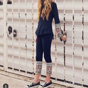 Jak and Peppar Navy Henley pants, NWT, size 8